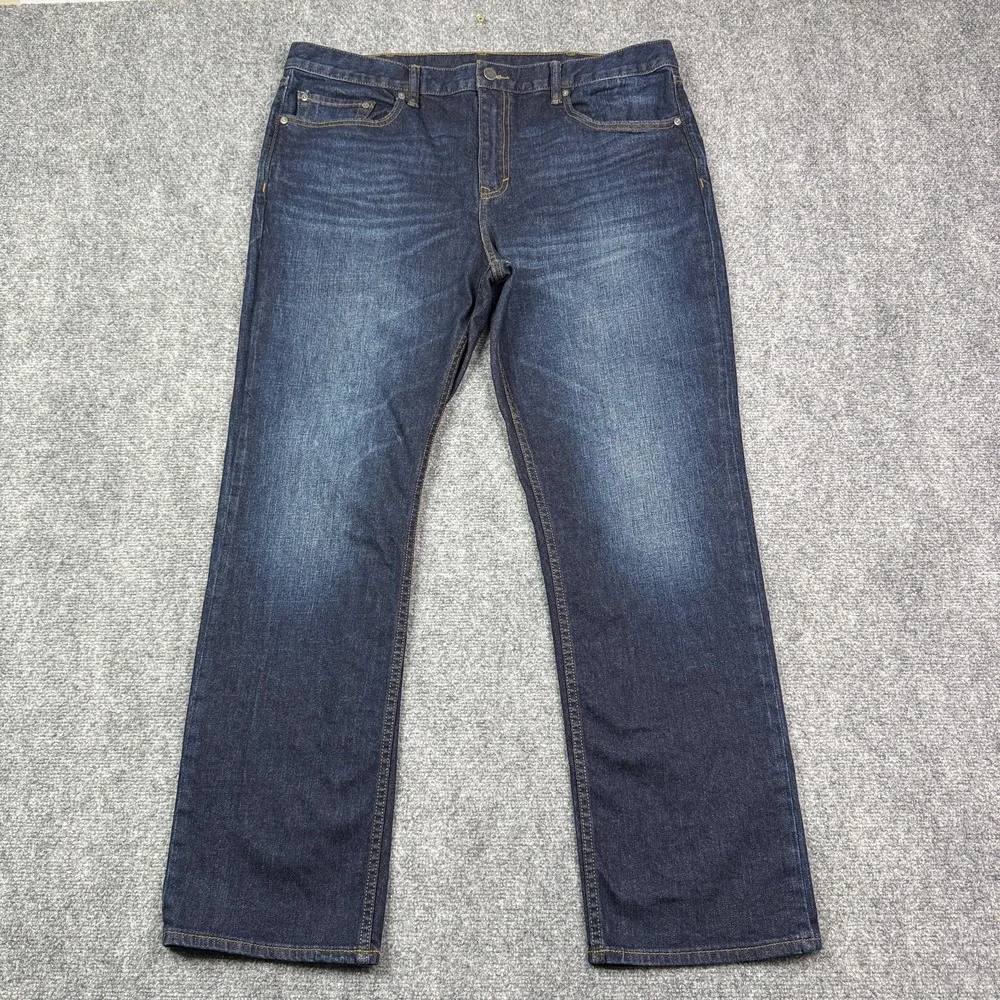 Banana Republic Jeans Mens 38x32 Slim Fit Straight Leg Dark Wash Stretch Denim